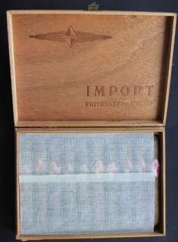 Borgward Zigarrenbox 1958 mit Zigarren und Borgward-Banderole (4033)